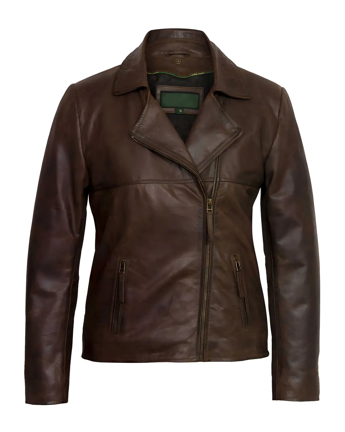 Womens Brown Leather Flying Jacket | Elite Jacket