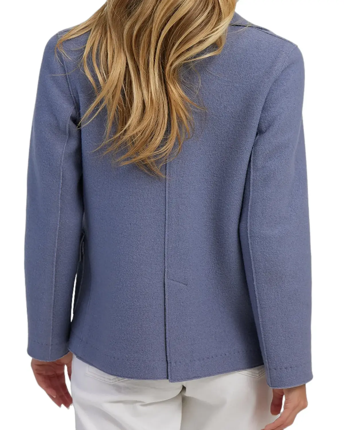 Womens Wild Blue Suede Leather Jacket