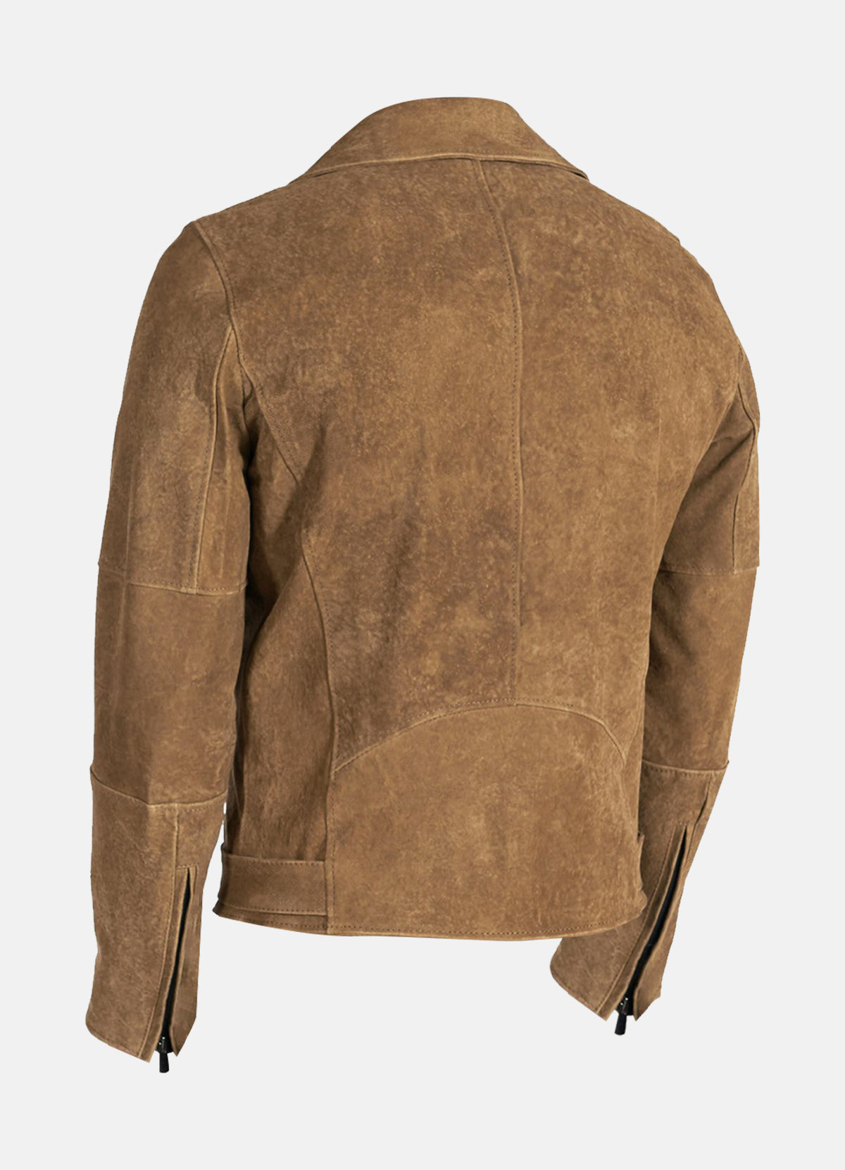 Mens Perfecto Brown Suede Leather Jacket | Elite Jacket