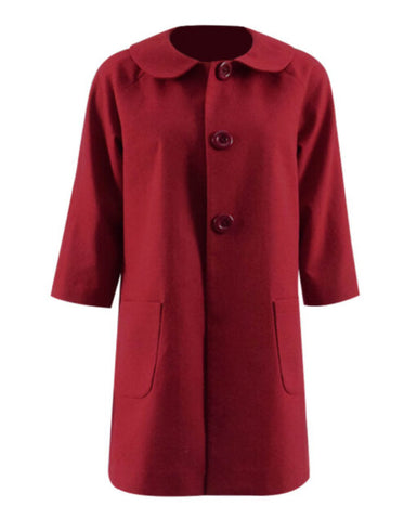 Elite Chilling Adventures of Sabrina Spellman Women Red Wool Coat