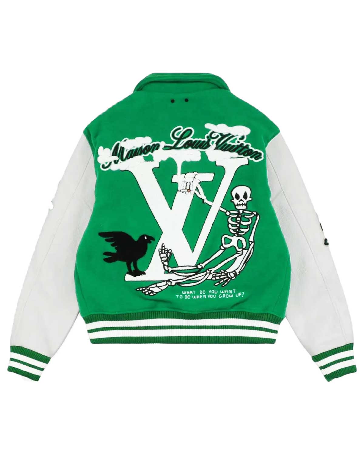 Elite Louis Vuitton Varsity Leather Jacket