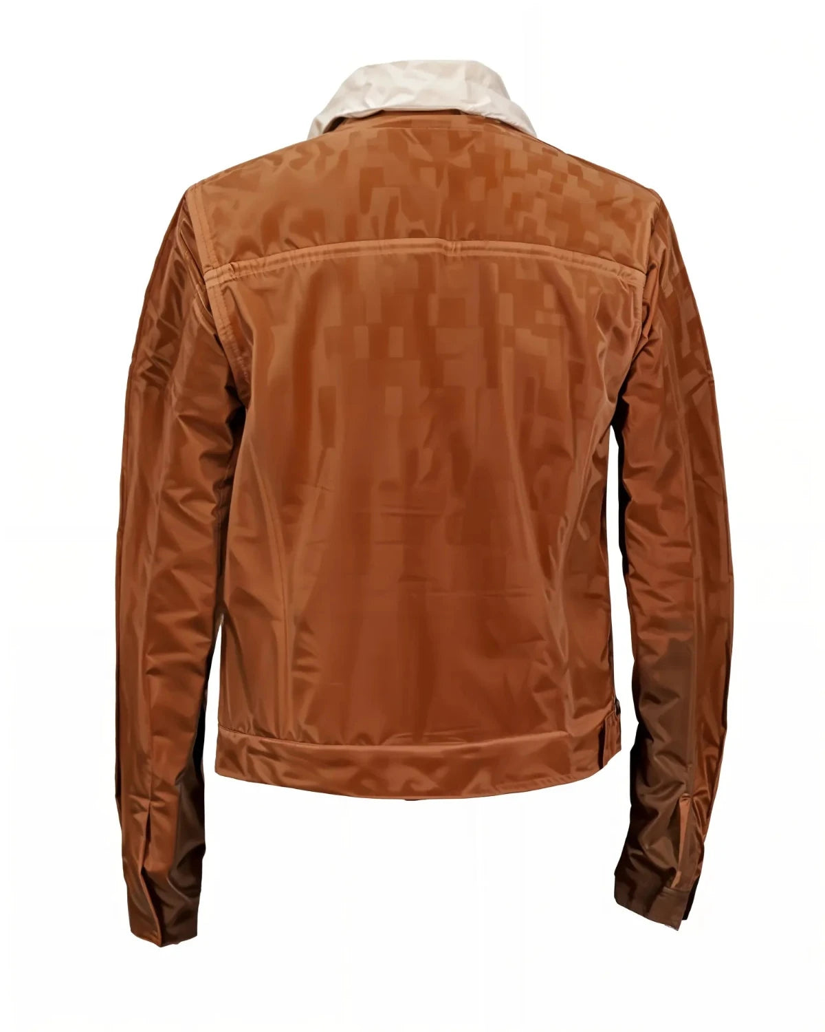 Elite Fakes Emilija Baranac Shearling Brown Suede Jacket Back