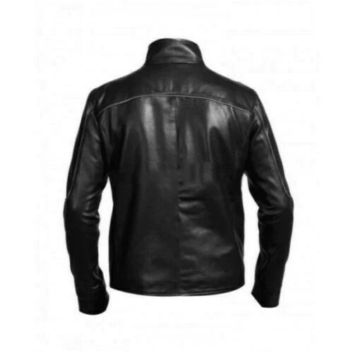 Mens Punisher Skull Black Leather Jacket | Elite Jacket