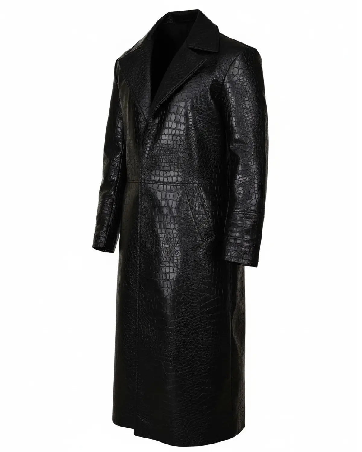 Morpheus The Matrix Laurence Fishburne Alligator Coat