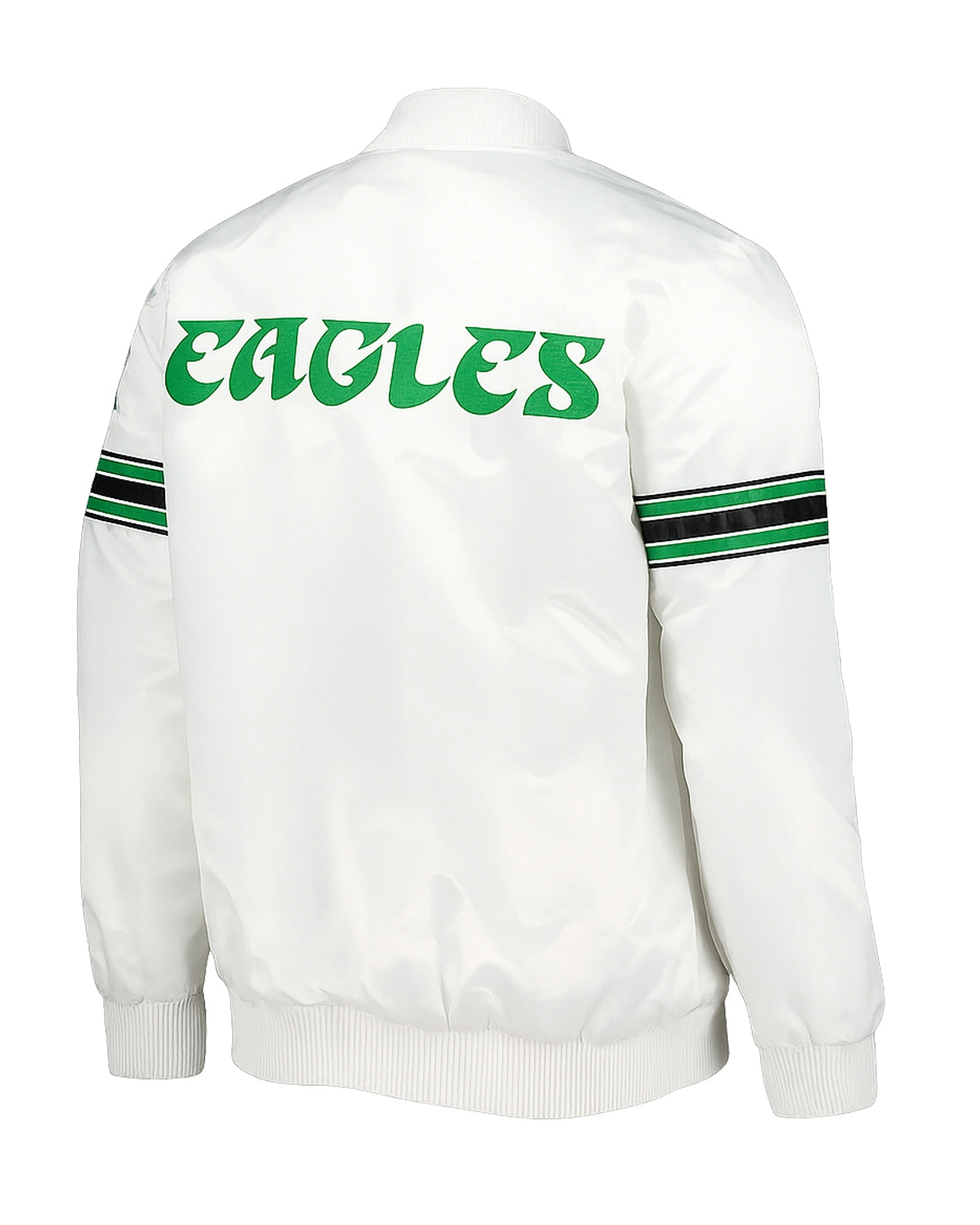 Elite Philadelphia Eagles Striped Satin Jacket