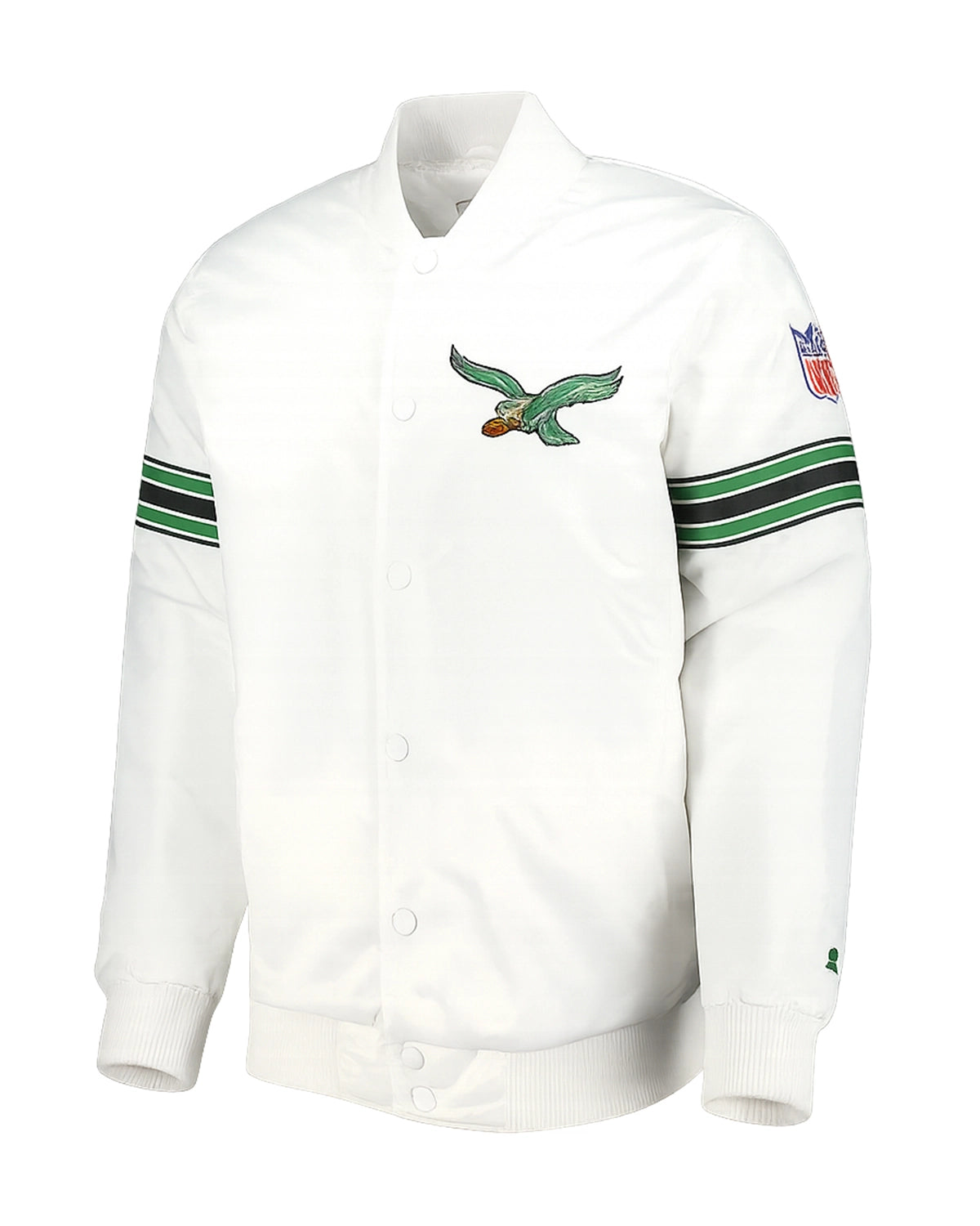 Elite Philadelphia Eagles Striped Satin Jacket