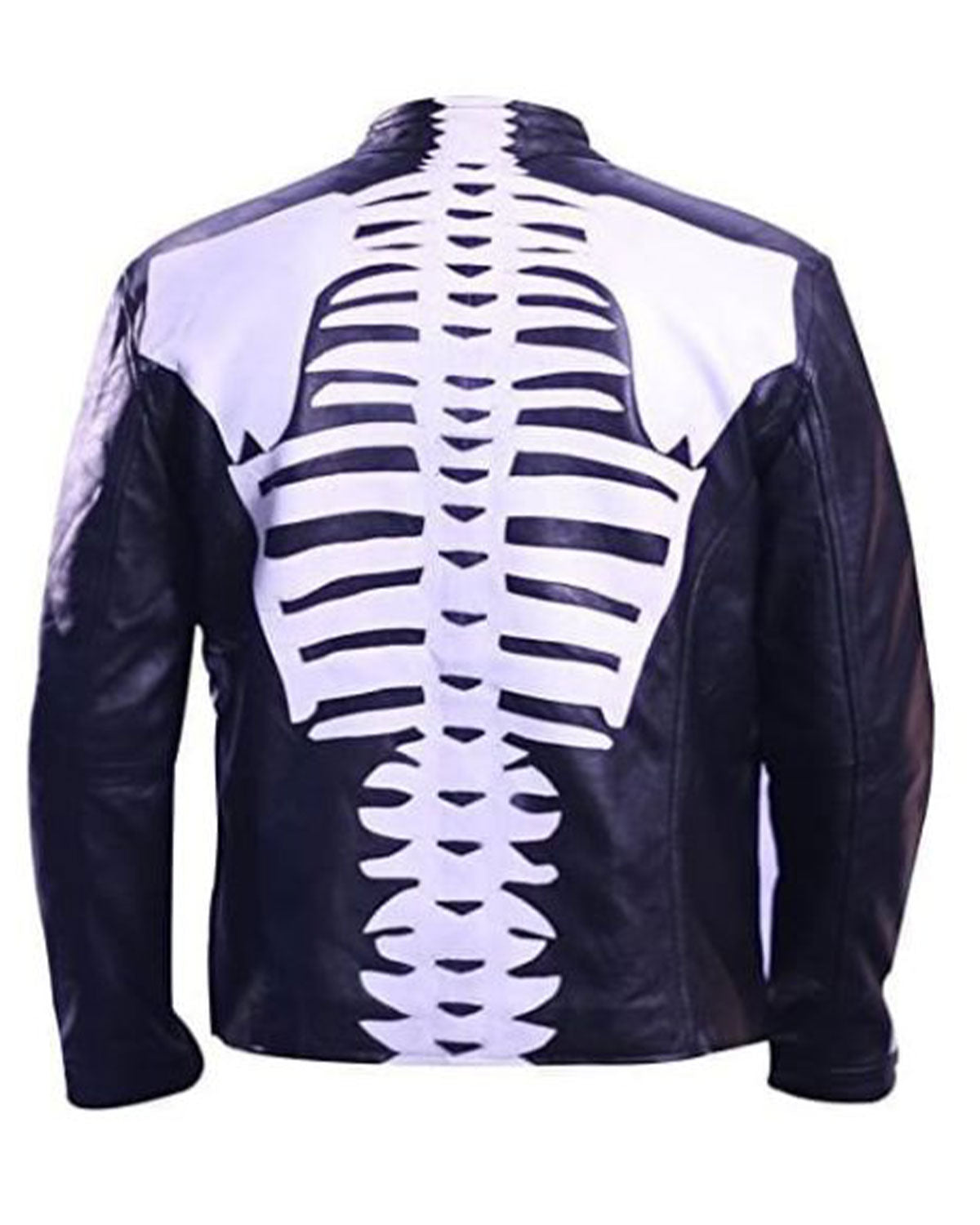 Mens Halloween Skeleton Leather Jacket | Elite Jacet