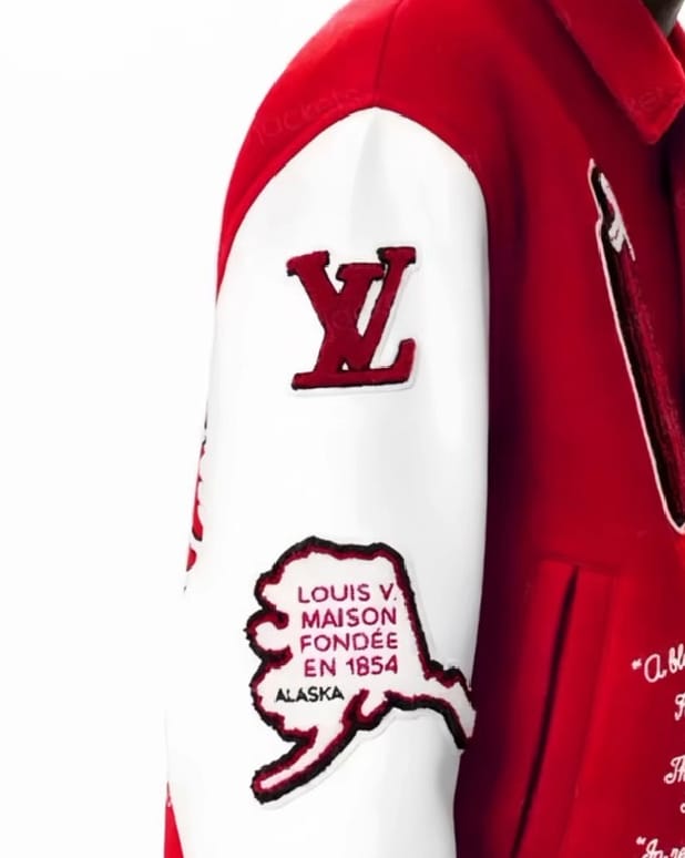 Elite Louis Vuitton Varsity Leather Jacket