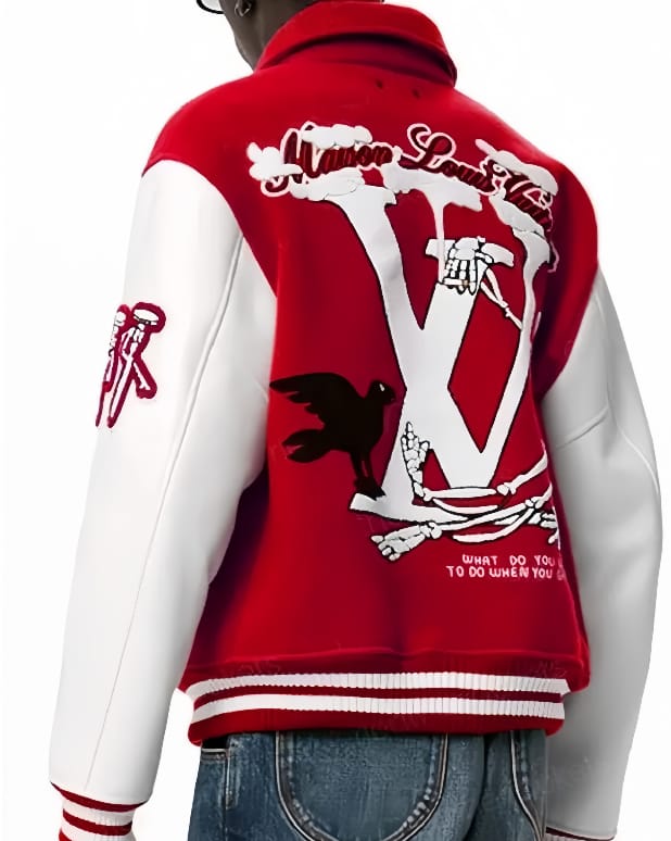 Elite Louis Vuitton Varsity Leather Jacket