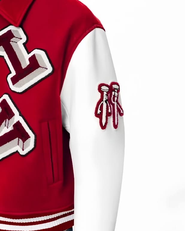 Elite Louis Vuitton Varsity Leather Jacket