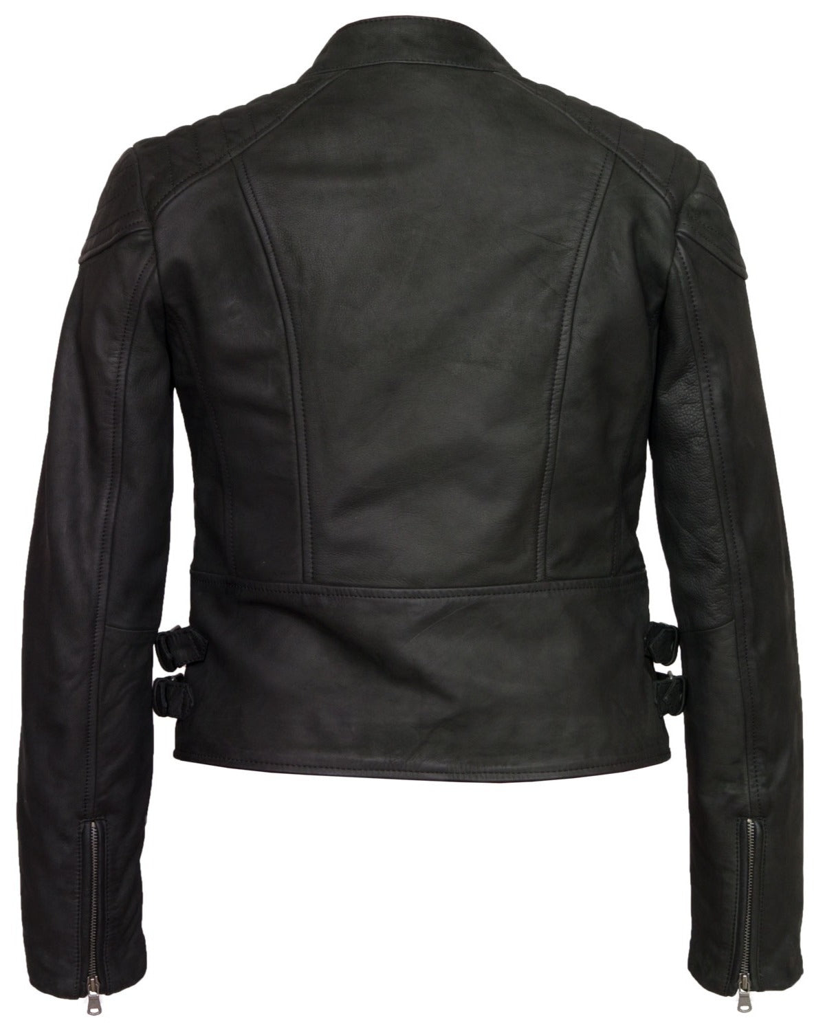 Elite Women’s Black Leather Biker Jacket