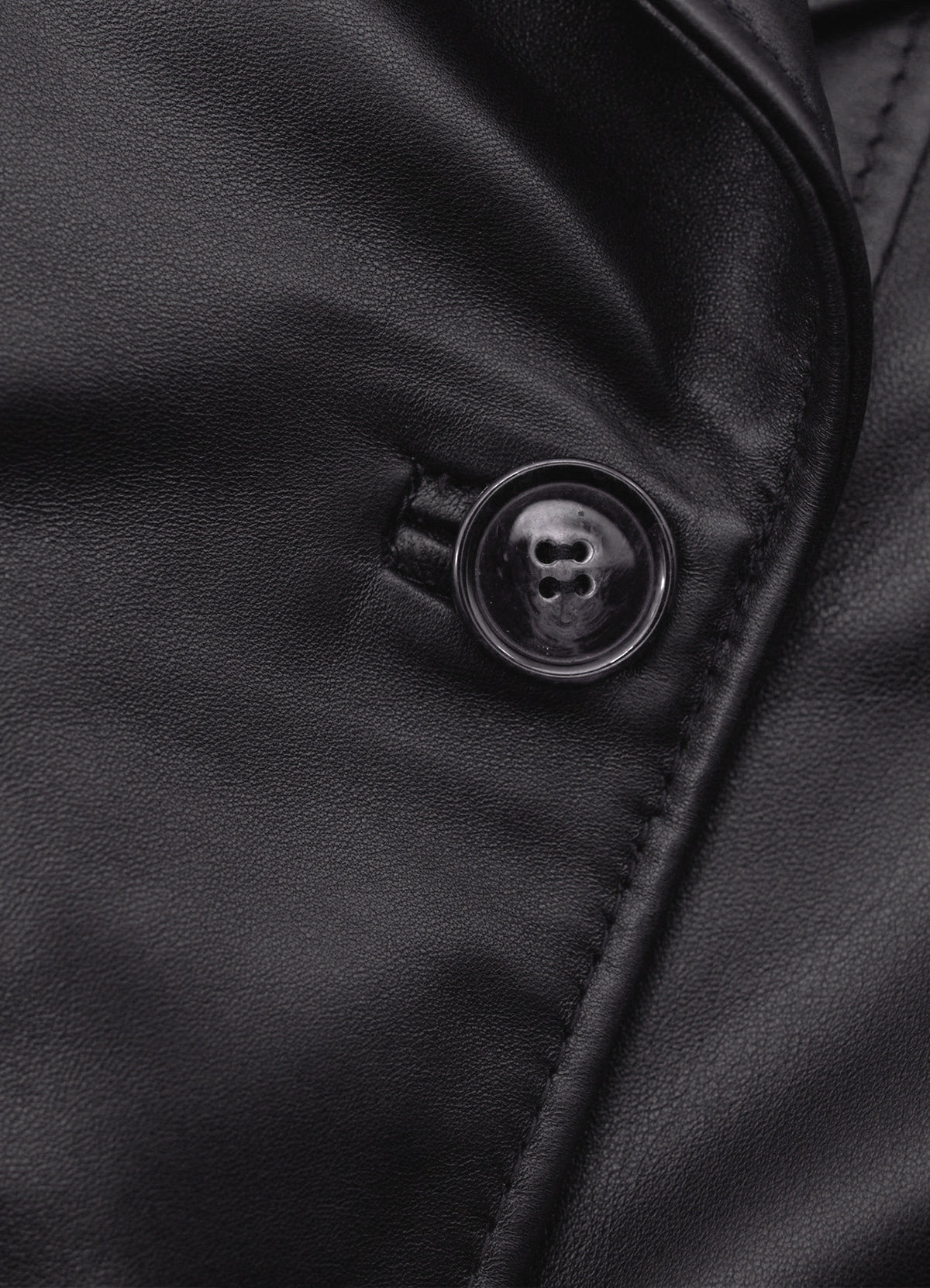 Womens Midnight Black Long Leather Coat | Elite Jacket