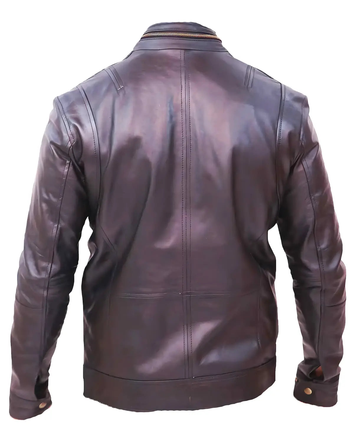 Mens Moffit Black Leather Motorcycle Jacket | Elite Jacket