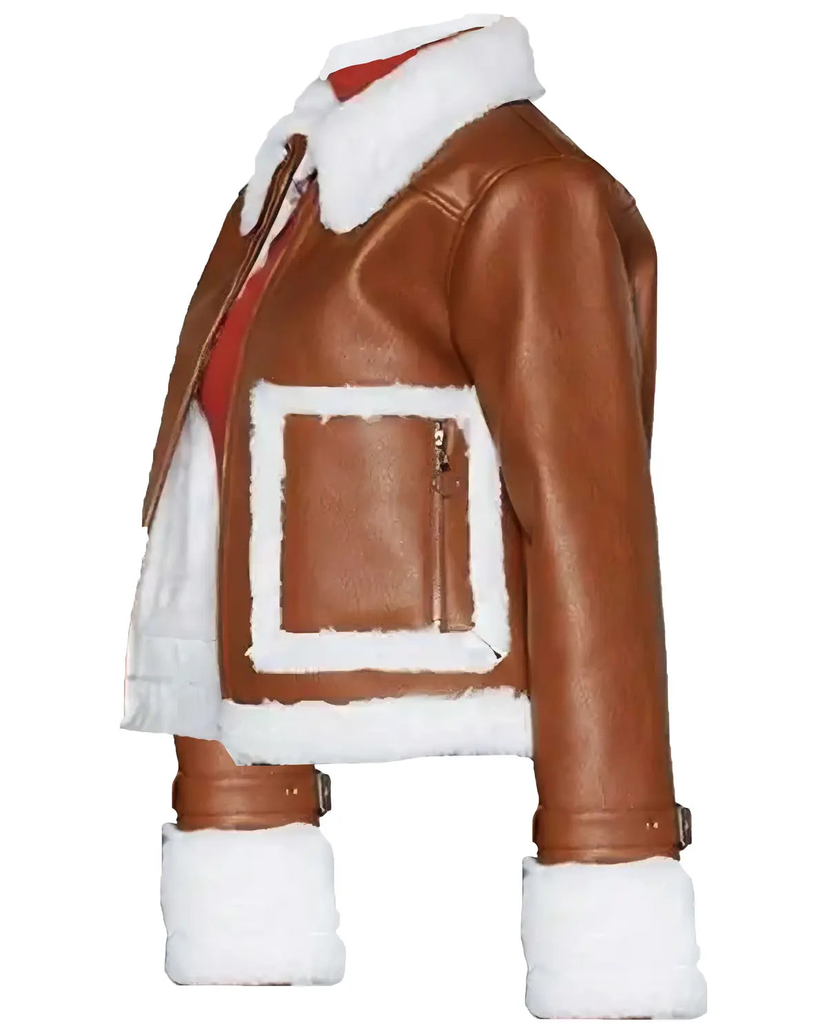 Womens Brown Aviator Brown Leather Jacket | Elite Jacket