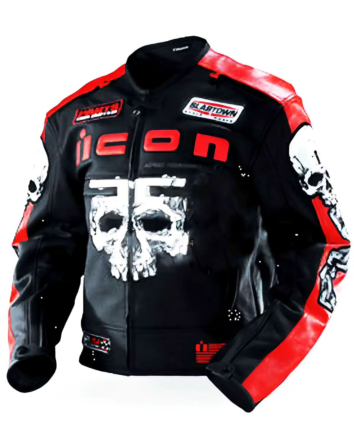 Mens Motorhead Icon Skull Black Biker Jacket Elite Jacket