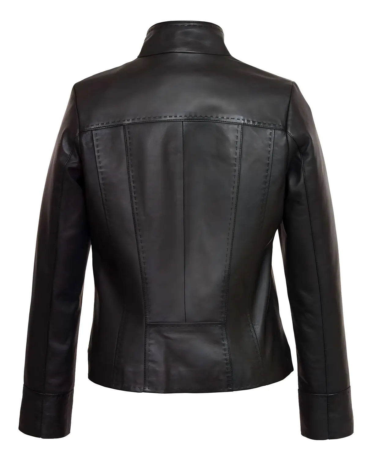 Women’s Elsie Black Leather Jacket | Elite Jacket