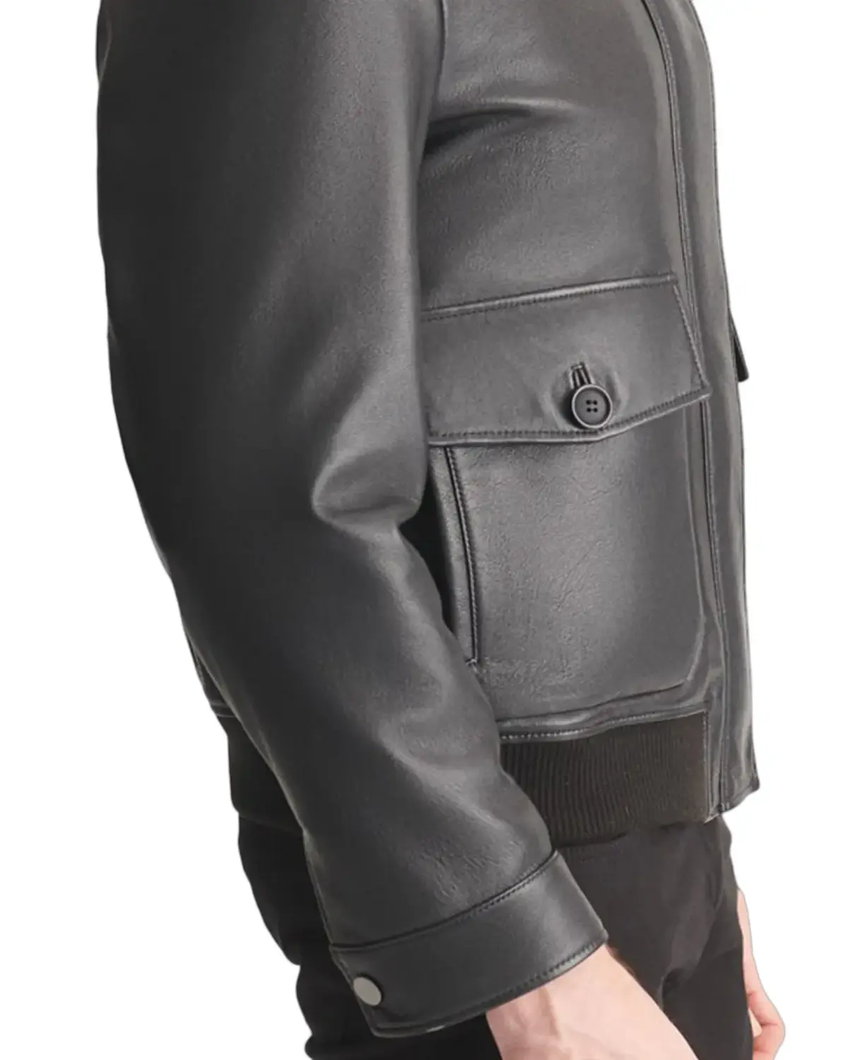 Mens Slimfit Black Lambskin Leather Jacket | Elite Jacket