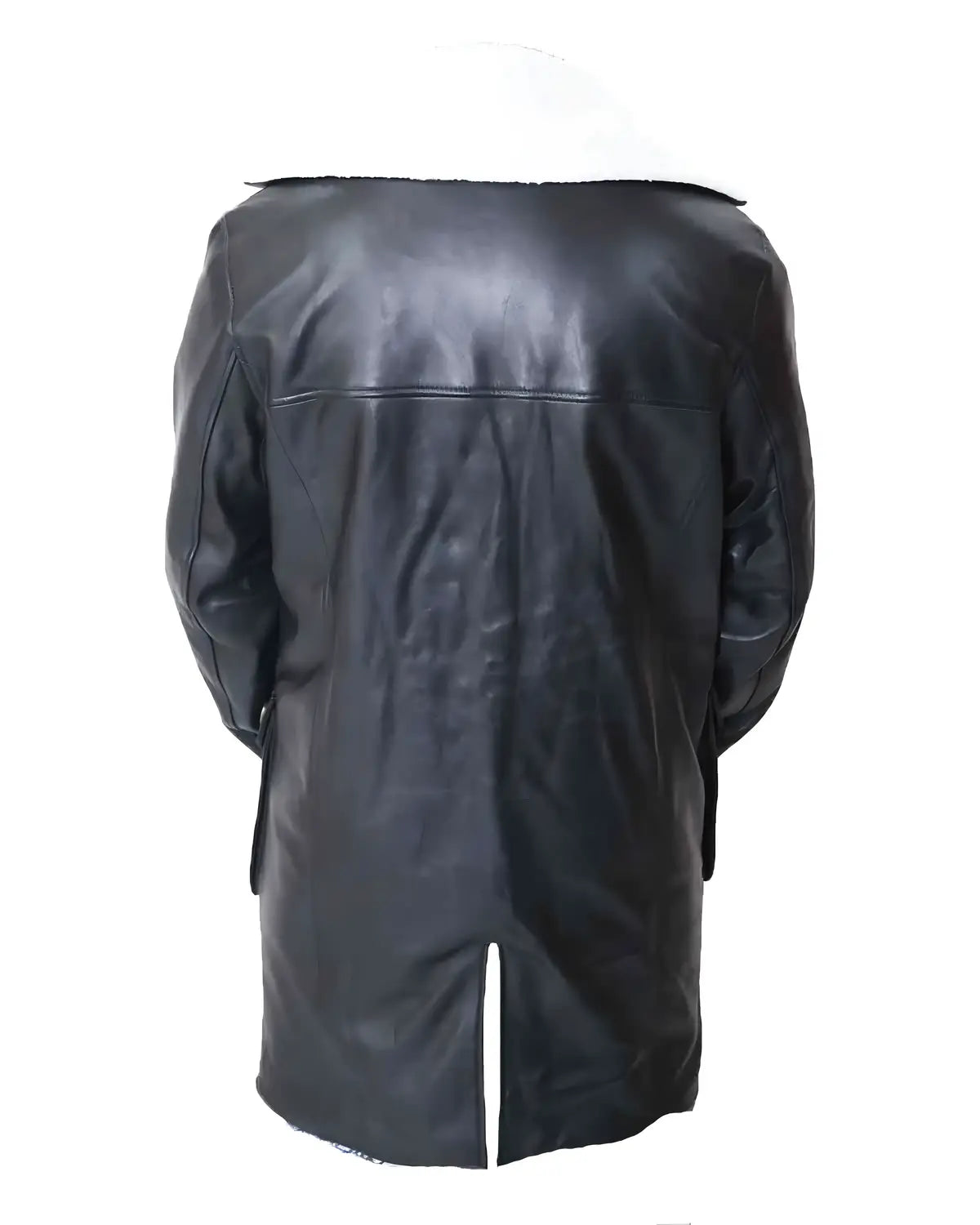 Mens The Dark Knight Rises Tom Hardy Bane Black Leather Coat