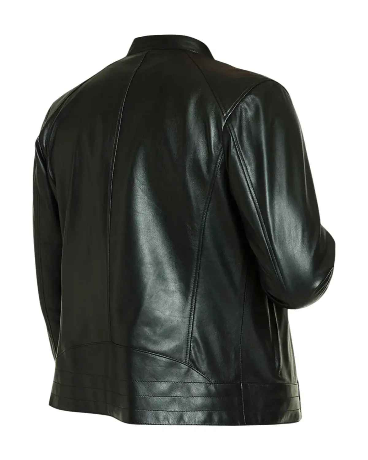 Mens Classic Black Lambskin Leather Jacket | Elite Jacket