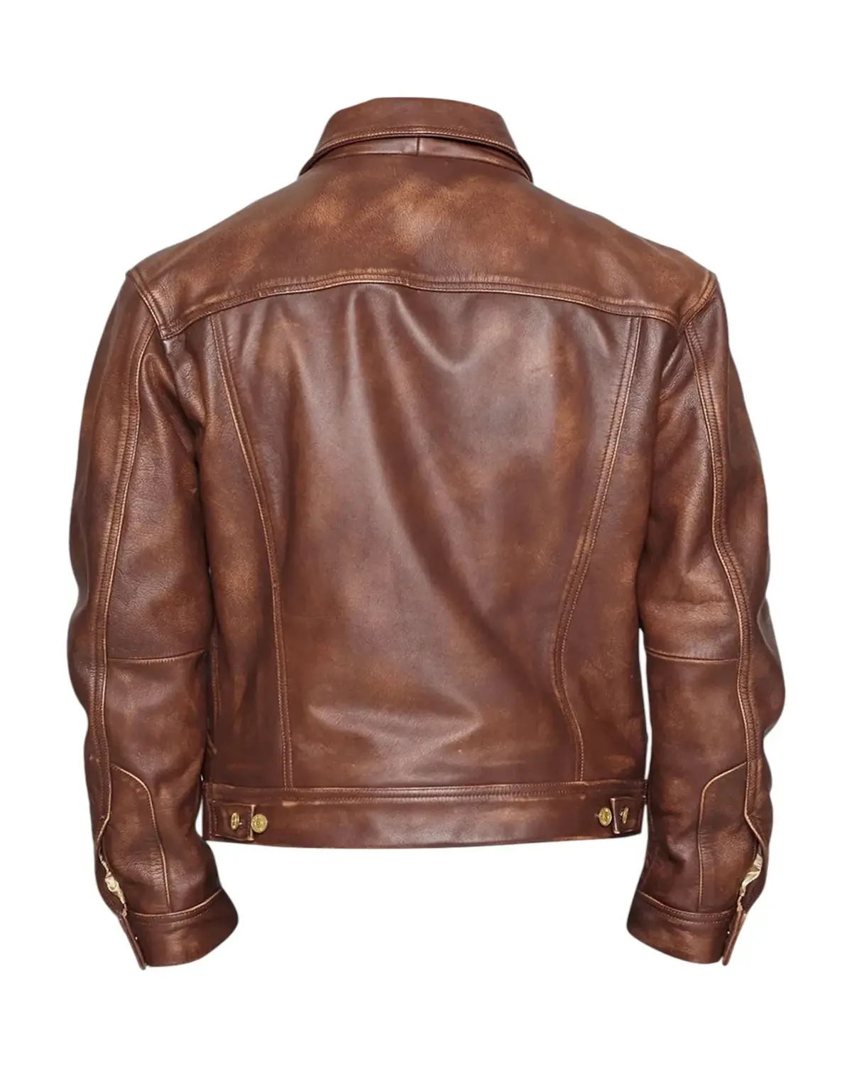 Mens Vintage Style Distressed Leather Jacket | Elite