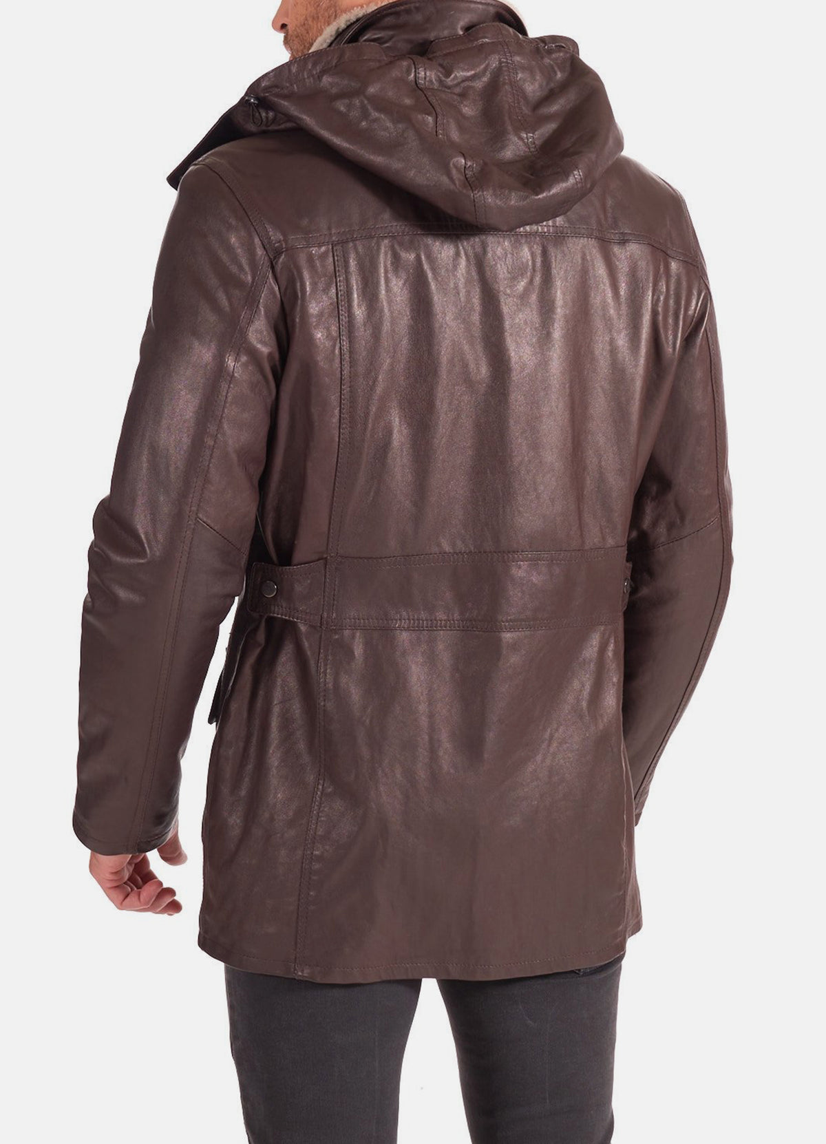 Mens Dark Brown Vintage Leather Coat | Elite Jacket