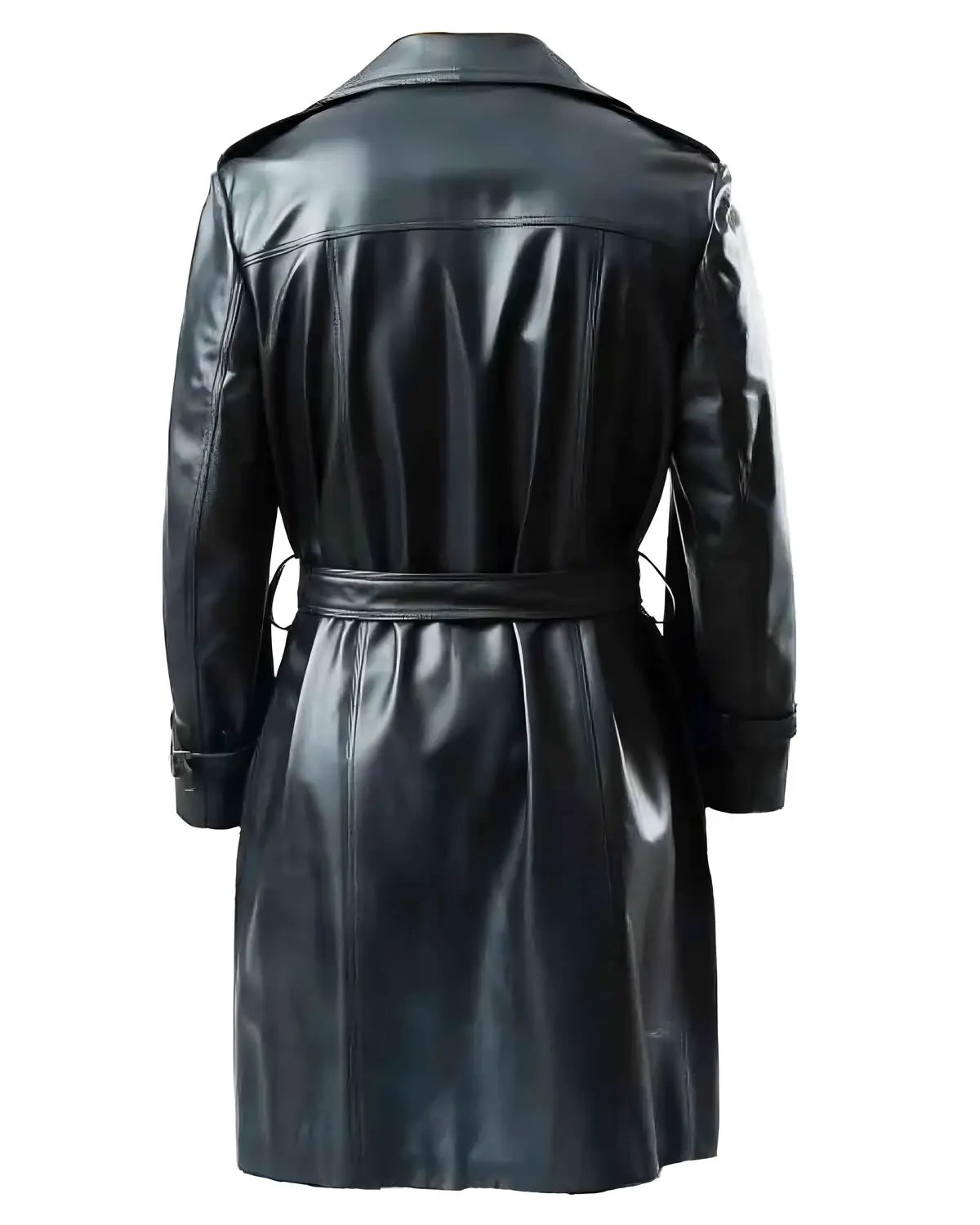 Adam Lambert Double Breasted Black Trench Coat | Elite Jacket