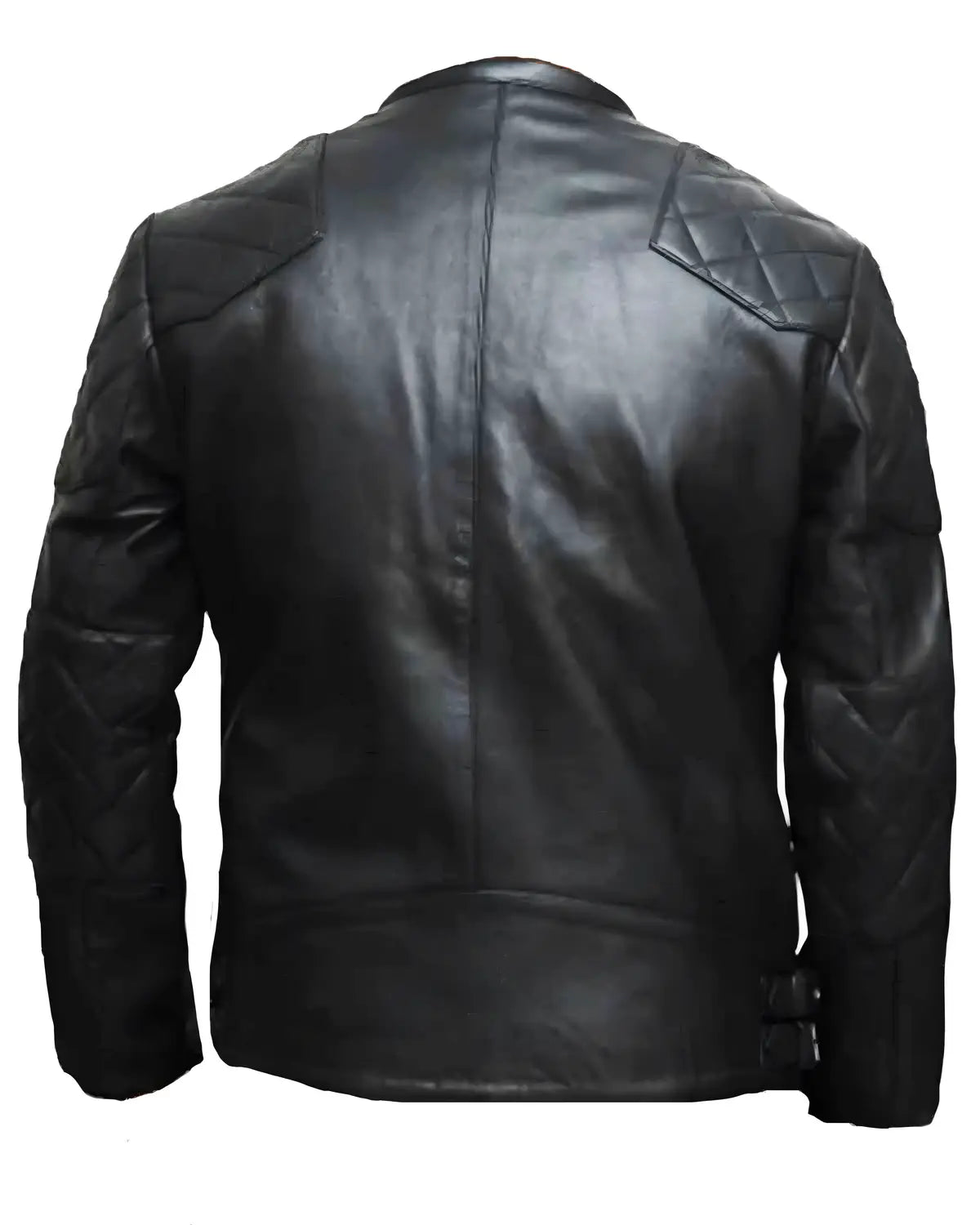 Mens David Beckham Black Leather Jacket | Elite Jacket