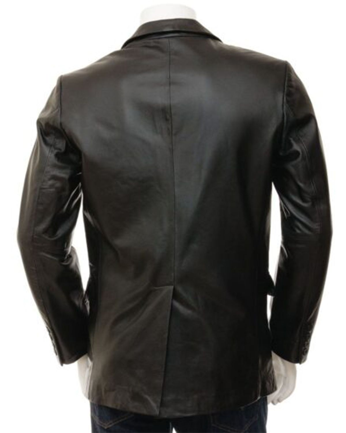 Elite Men's Simple Leather Blazer