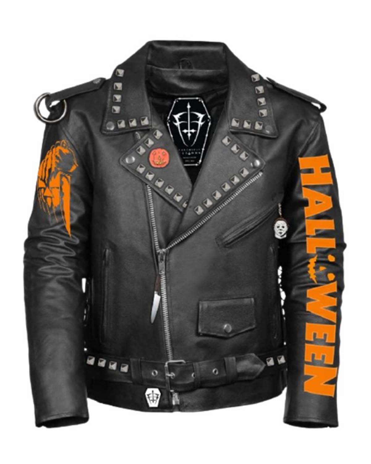 Halloween Black Leather Jacket For Mens | Elite Jacket