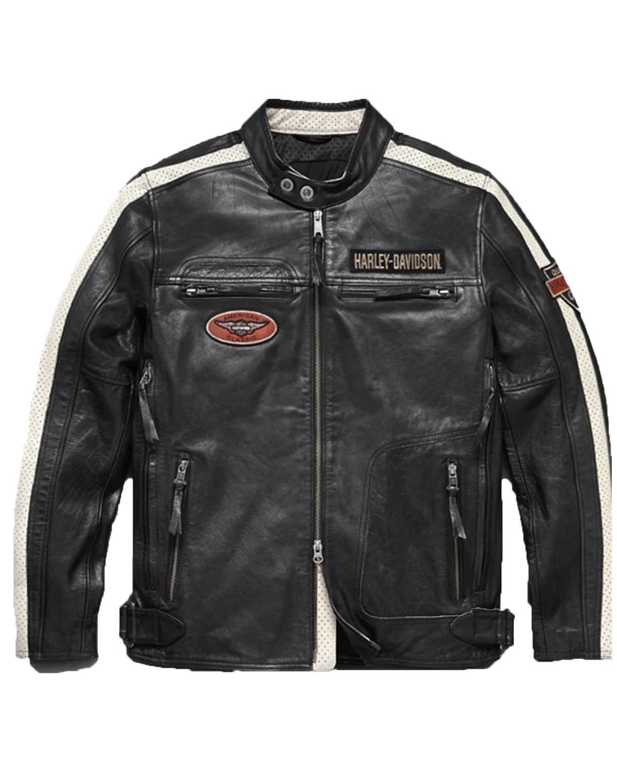 Harley Davidson Mens Command Mid-Weight Leather Jacket