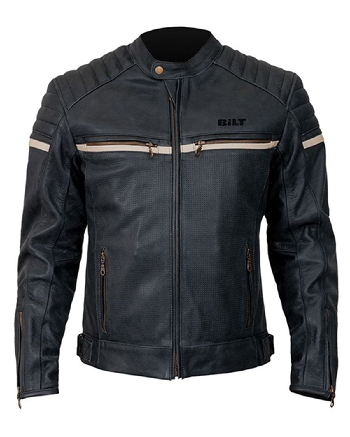 Elite Motorcycle Biker Vintage Black Men Faux leather Jacket