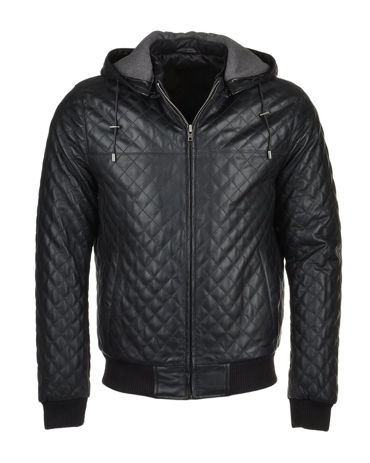 Black and Brown Quilted Leather Jacket | Elite Jacket