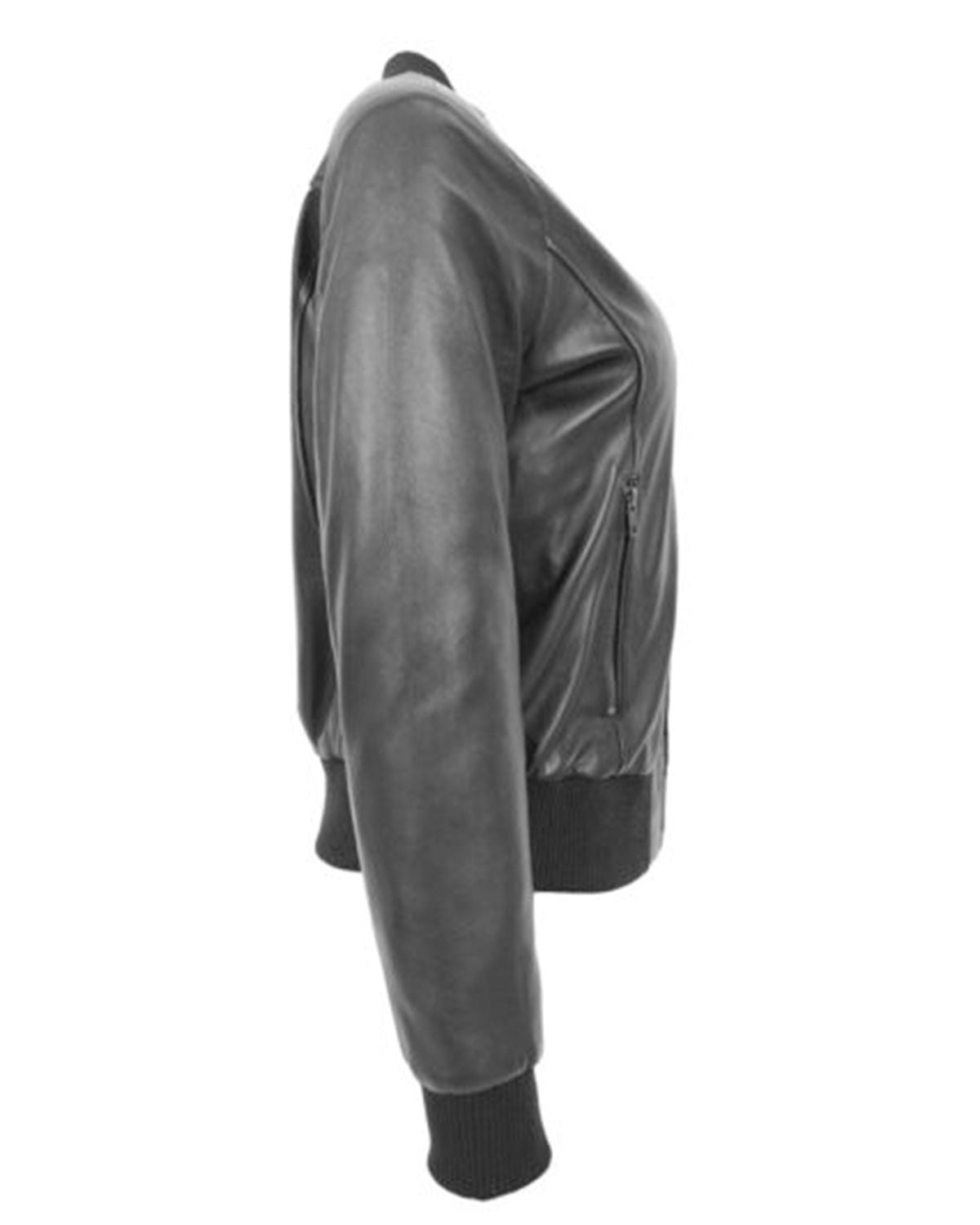 Black Stylish Bomber Leather Jacket | Elite Jacket
