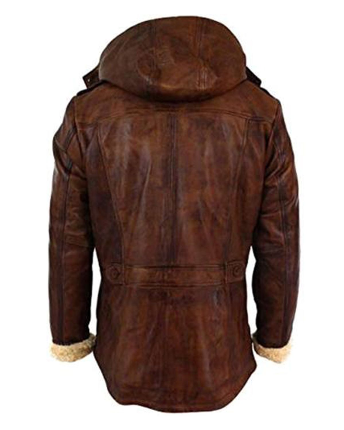 Fur Long Duffle Coat in Brown Color | Elite Jacket