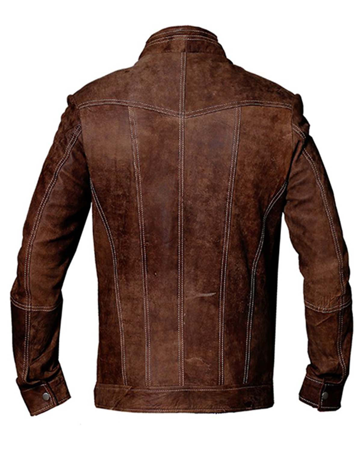 Long Sleeves Italian Motorcycle Brown Leather Jackets