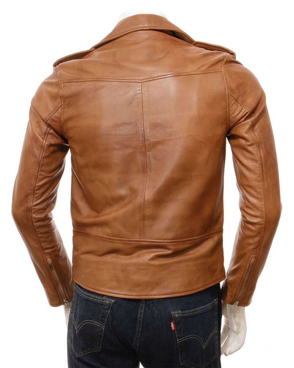 Brando Style Light Brown Leather Jacket | Elite Jackets