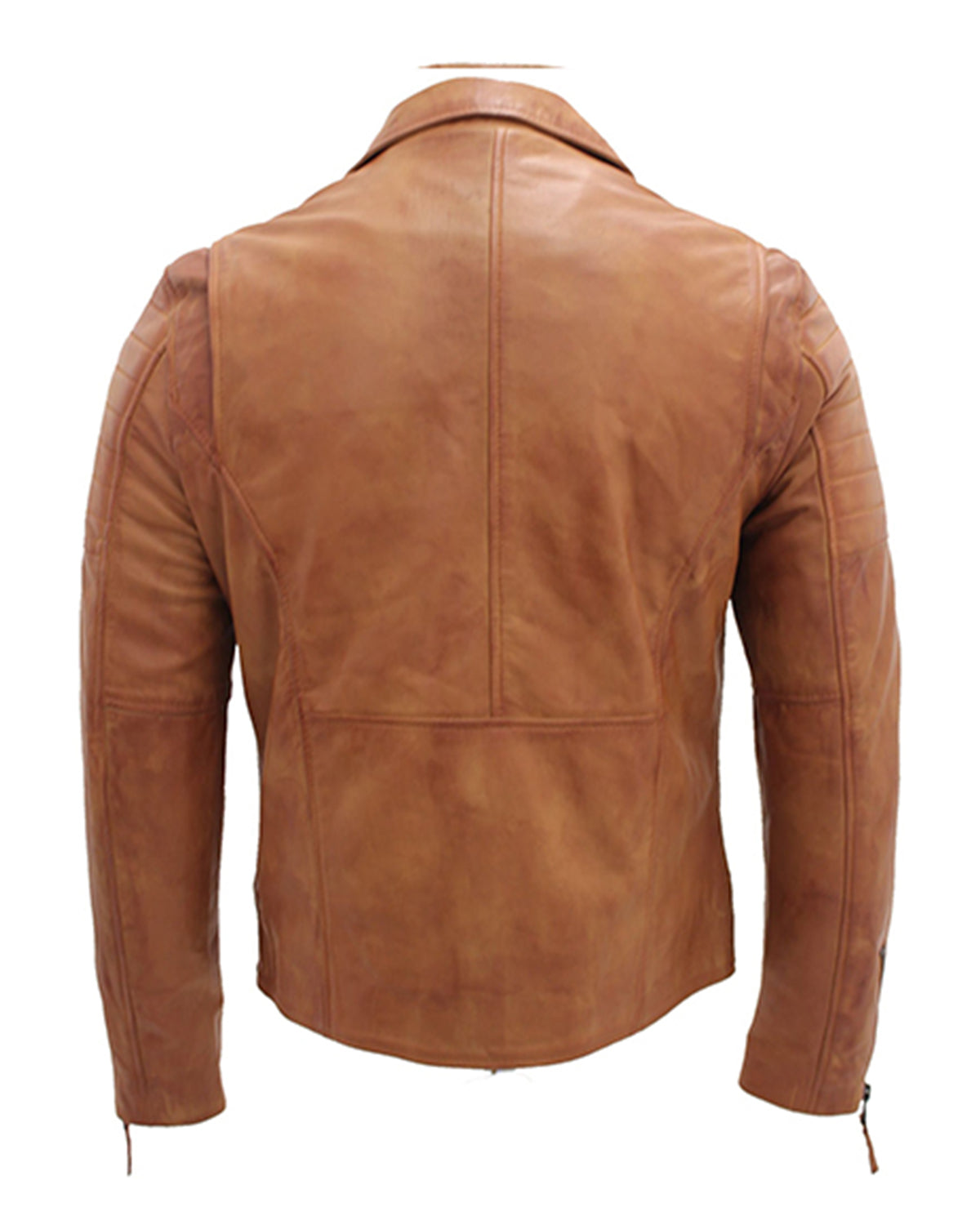 Brown Slim Fit Vintage Brando Leather Biker Jacket | Elite Jacket