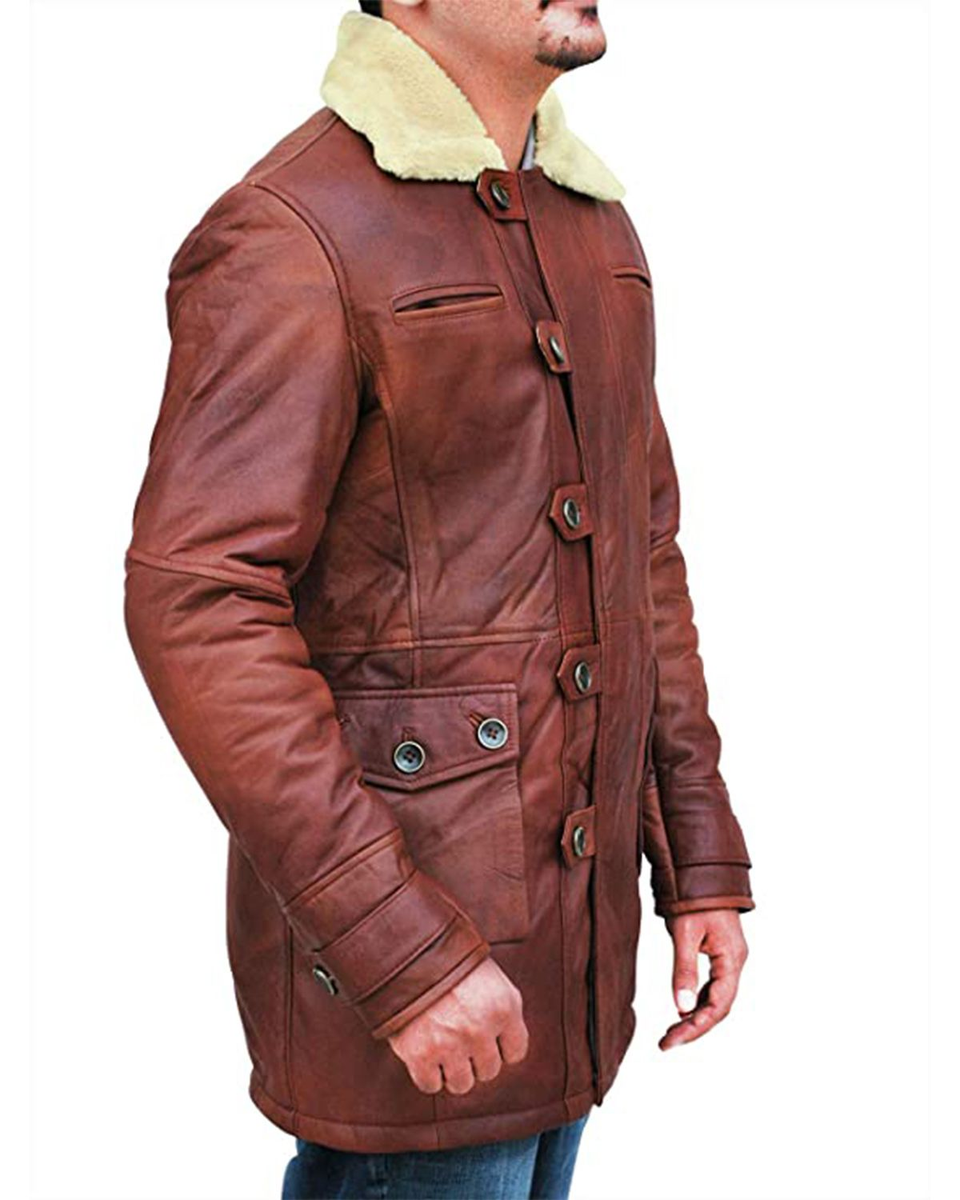 Tom Hardy Brown Long Bane Coat | Elite Jacket