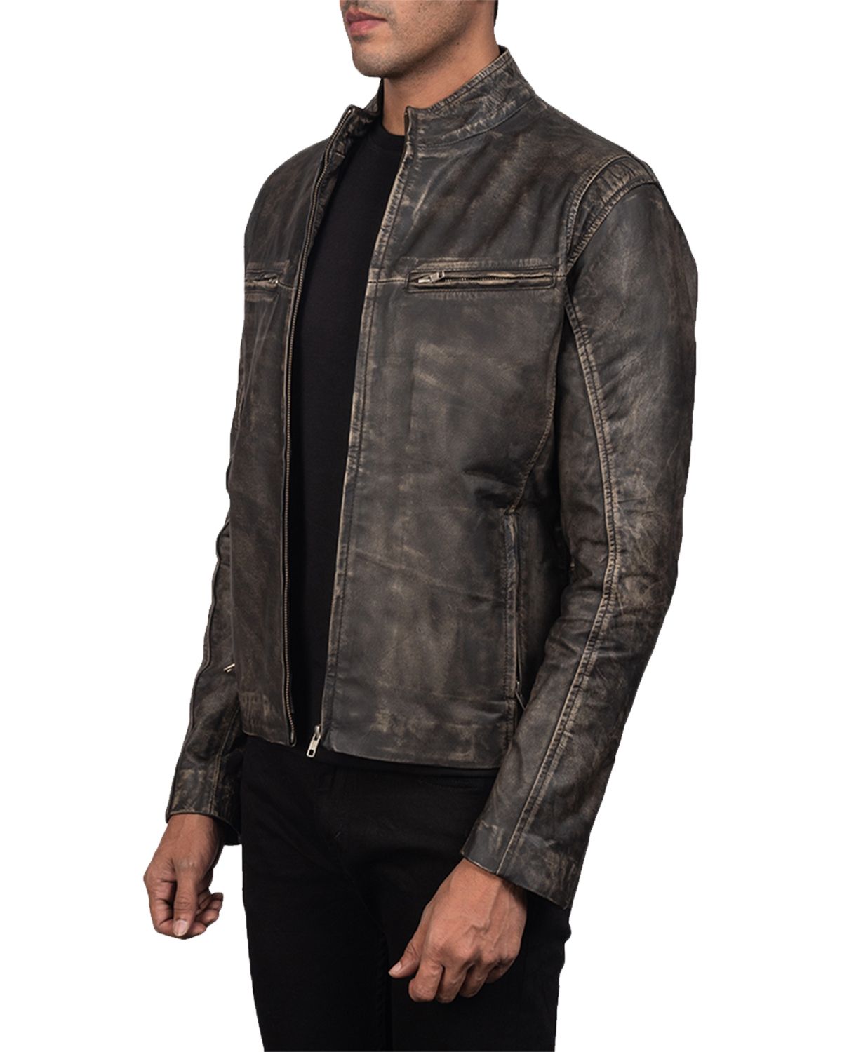 Distressed Brown Leather Riding Jackets | Elite Jacket