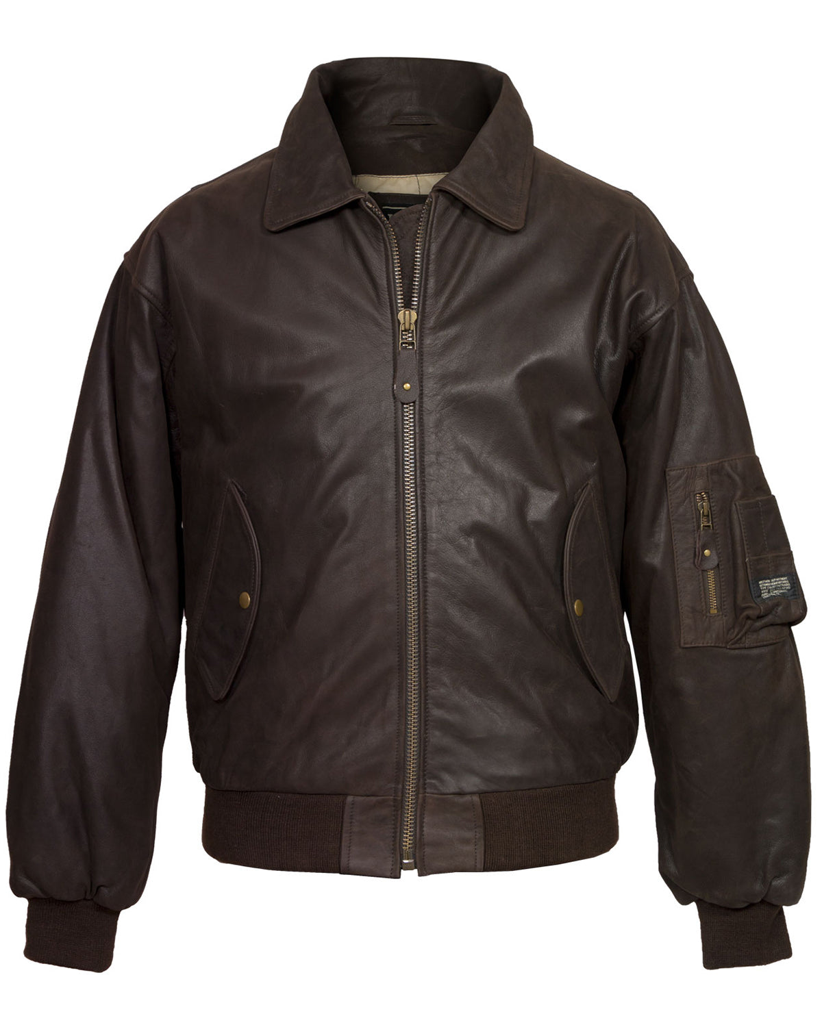 Mens A-2 Brown Leather Jacket Bomber | Elite Jacket