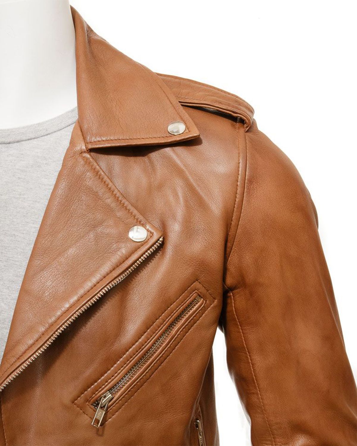 Brando Style Light Brown Leather Jacket | Elite Jackets