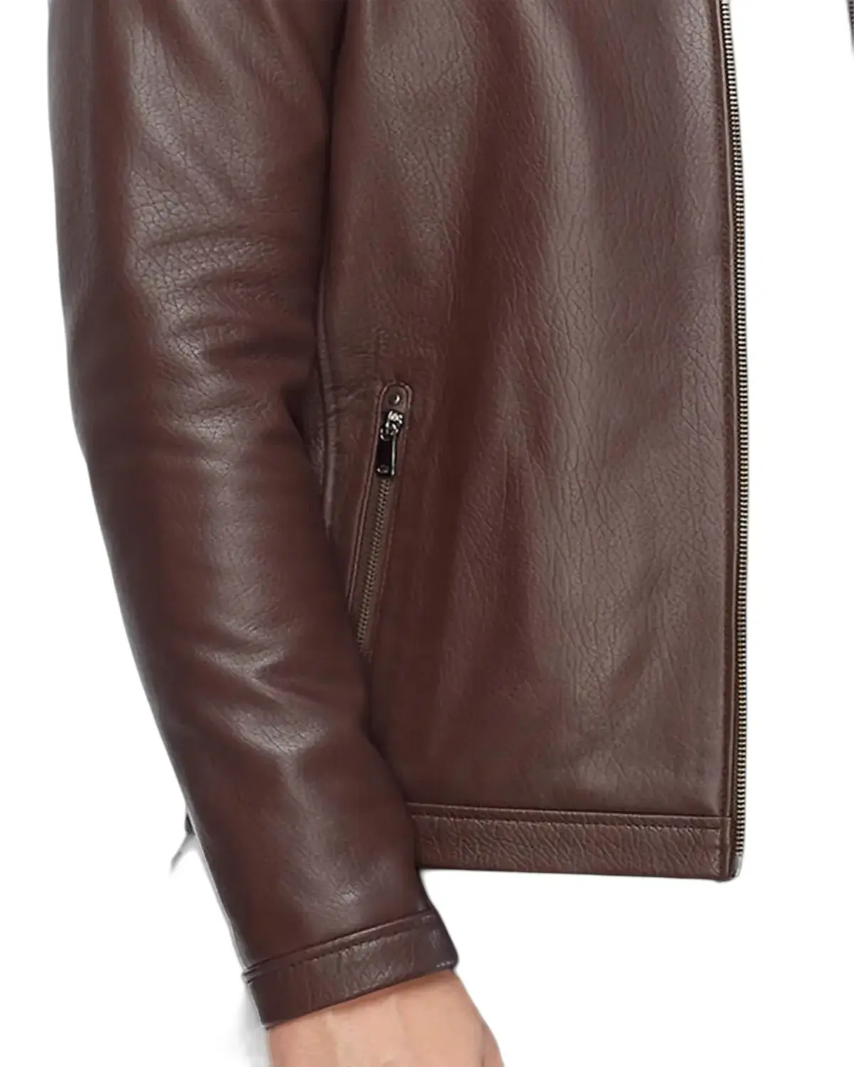 Mens Choco Brown Biker Leather Jacket | Elite Jacket