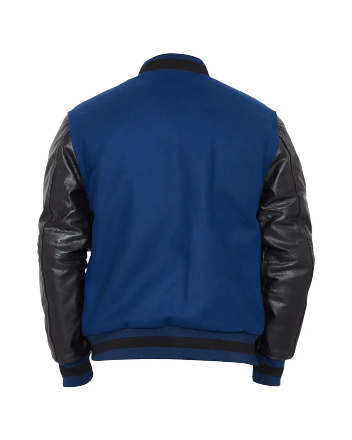 Mens Blue and Black Varsity Jacket | Elite Jacket