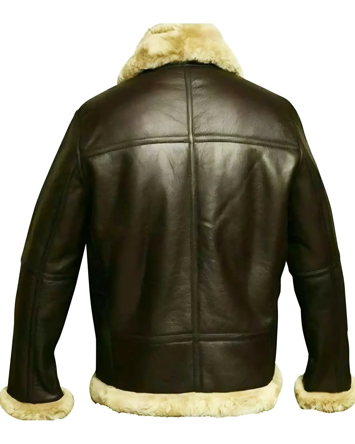 Mens RAF Aviator Pilot Style B3 Bomber Leather Jacket 