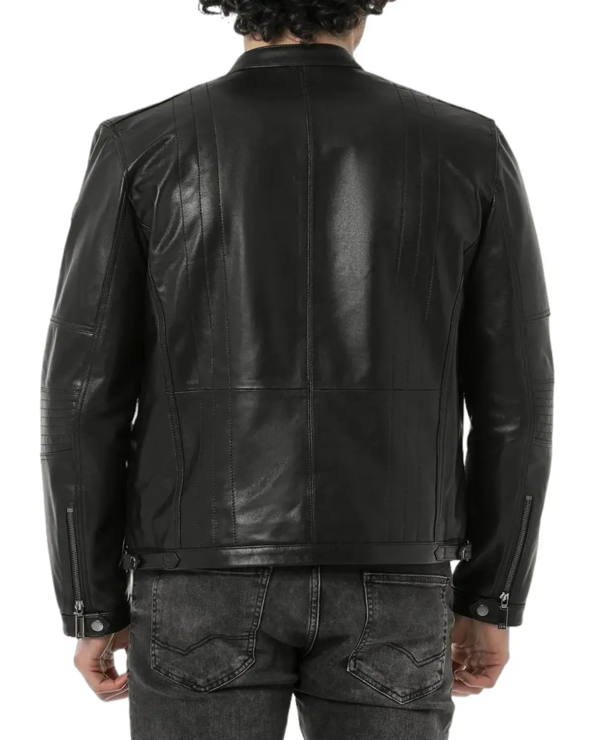 Mens Black Biker Leather Jacket | Elite Jacket