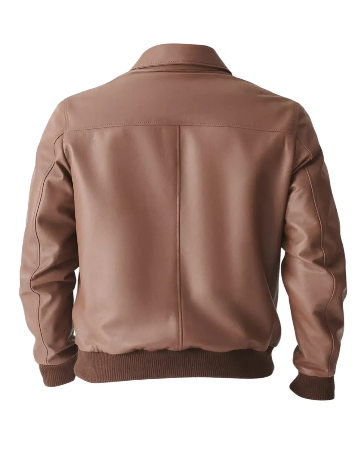 Mens Tan Four Pocket Style Leather Jacket | Elite Jacket