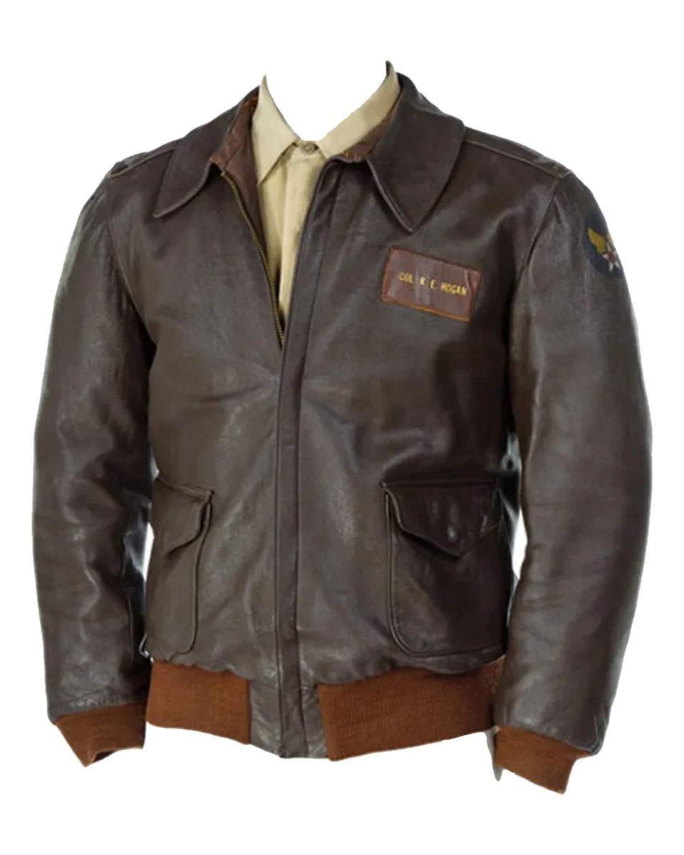 Sitcom Series Hogan's Heroes Bob Crane Brown Leather Jacket – Elite Jacket