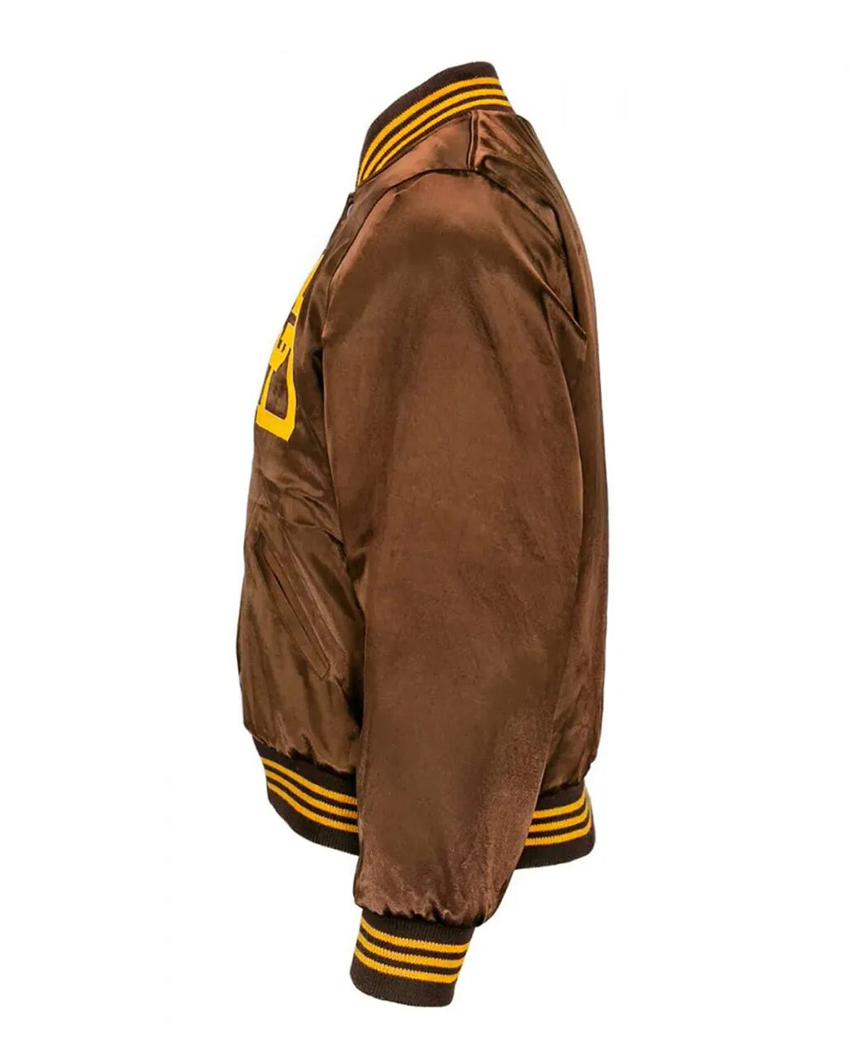 1969 San Diego Padres Brown Satin Jacket - Main product image