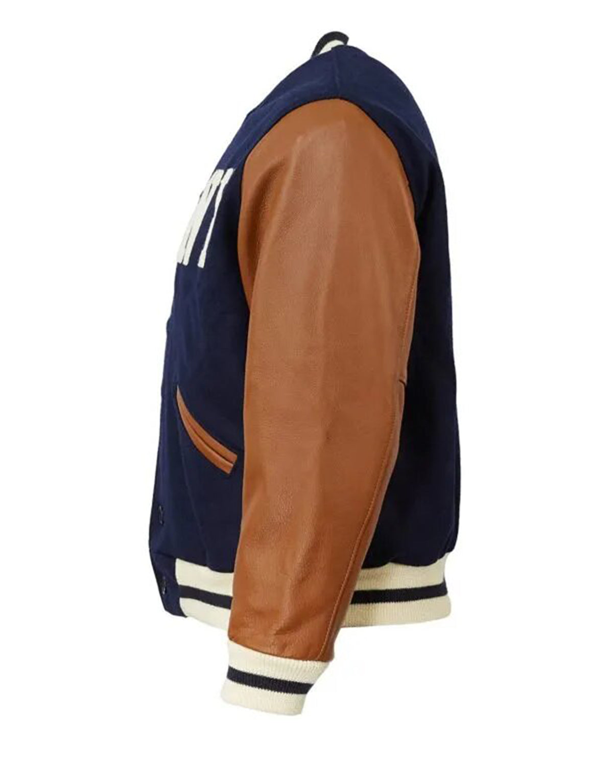 1940 NY Yankees Varsity Blue and Brown Jacket - Main product image