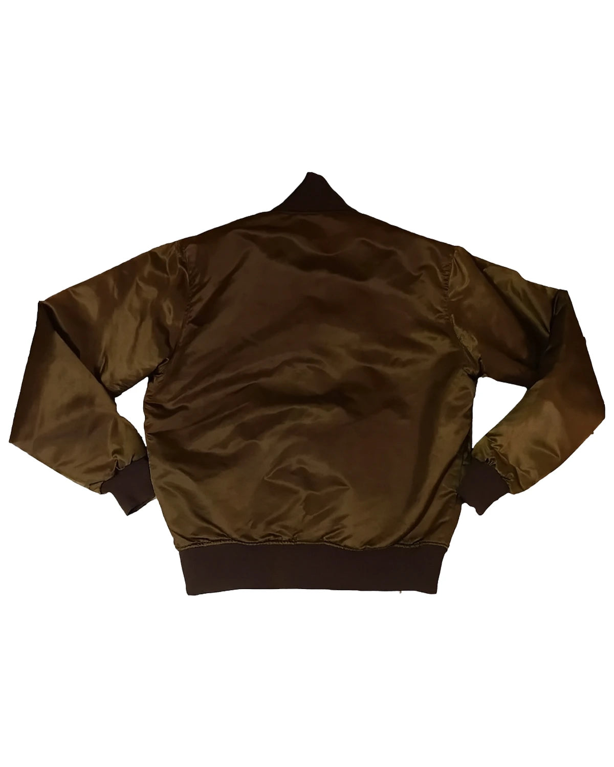 San Diego Padres Emma Stone Brown Satin Jacket back brown.webp